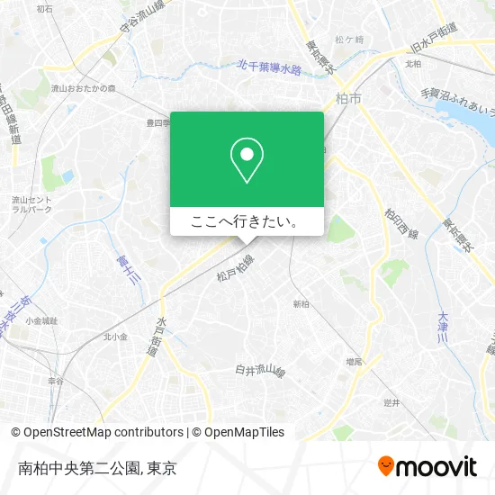 南柏中央第二公園地図