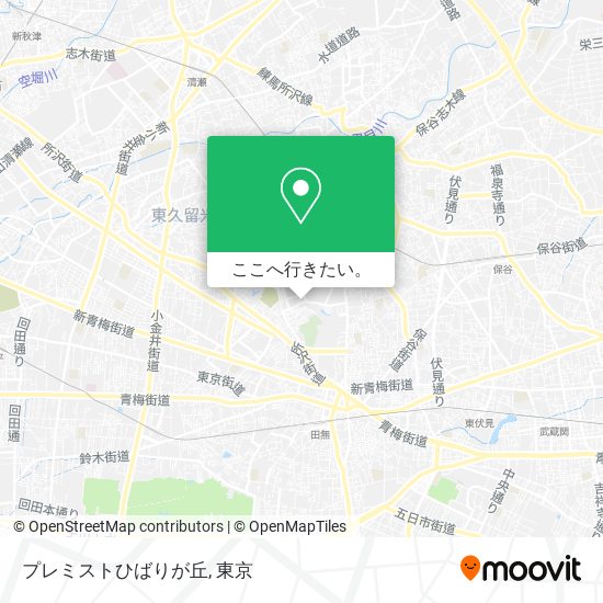 プレミストひばりが丘地図