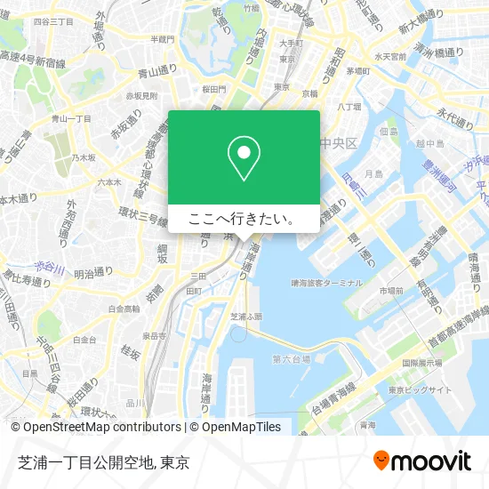 芝浦一丁目公開空地地図