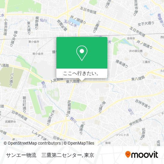 サンエー物流　三鷹第二センター地図