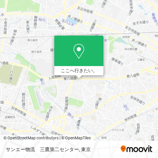 サンエー物流　三鷹第二センター地図
