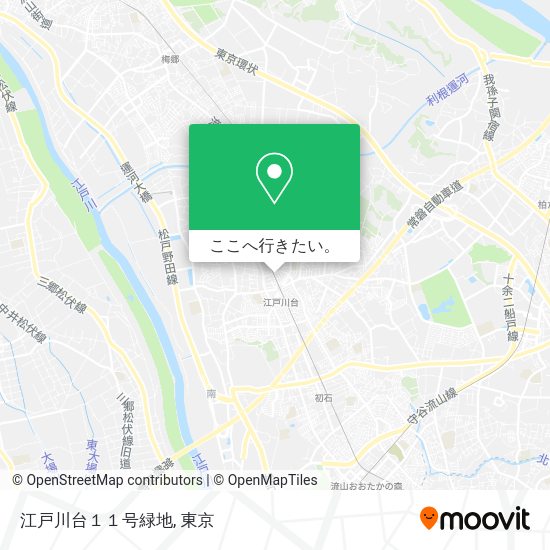 江戸川台１１号緑地地図
