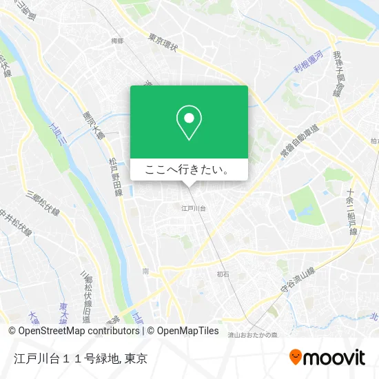 江戸川台１１号緑地地図