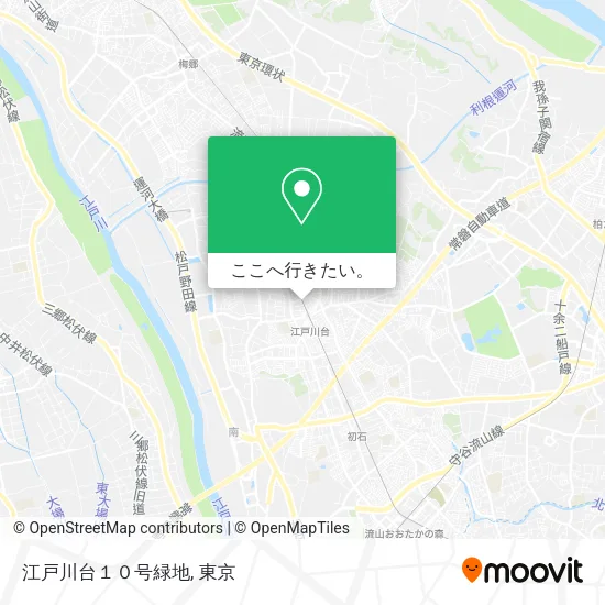 江戸川台１０号緑地地図