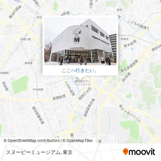スヌーピーミュージアム地図
