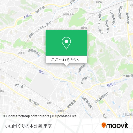 小山田くりの木公園地図