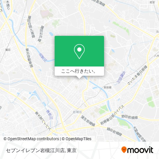 セブンイレブン岩槻江川店地図