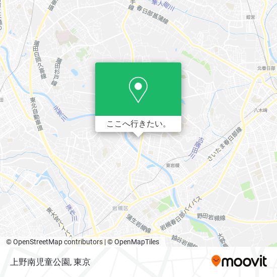 上野南児童公園地図