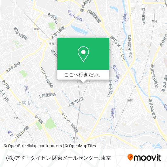 (株)アド・ダイセン 関東メールセンター地図