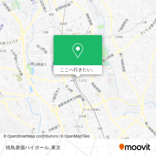 焼鳥唐揚ハイボール地図