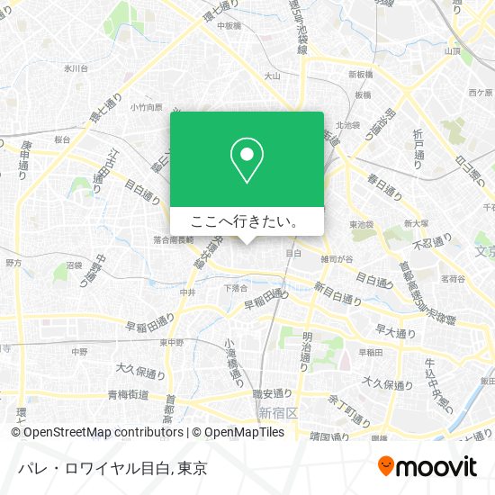 パレ・ロワイヤル目白地図