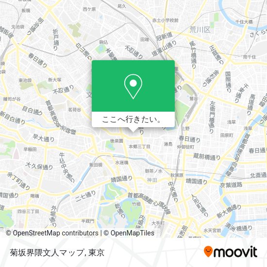 菊坂界隈文人マップ地図