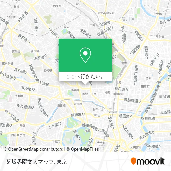 菊坂界隈文人マップ地図