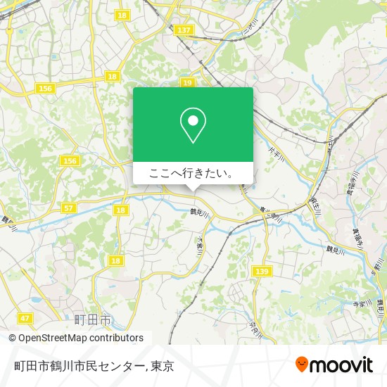 町田市鶴川市民センター地図