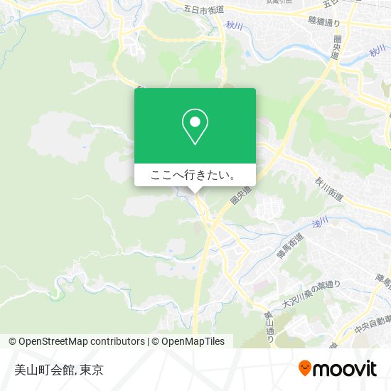 美山町会館地図