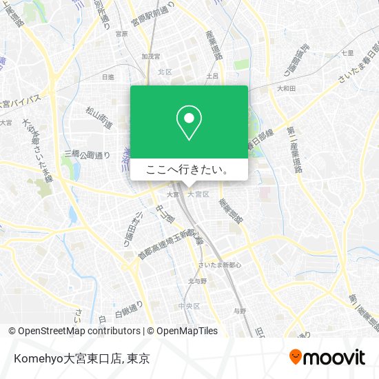 Komehyo大宮東口店地図