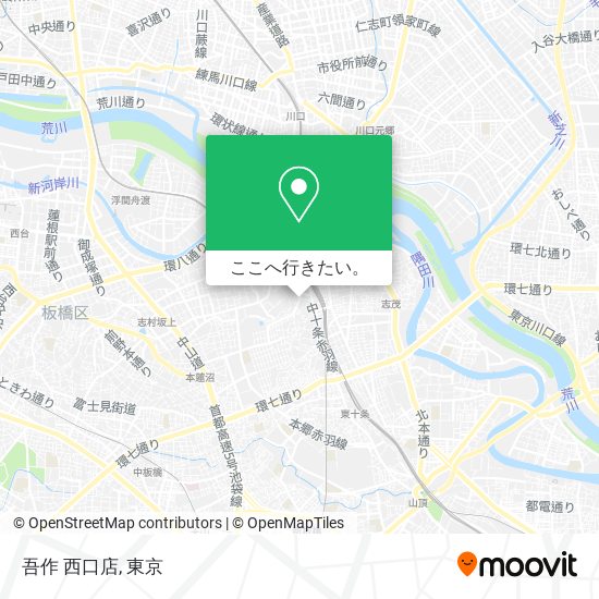 吾作 西口店地図