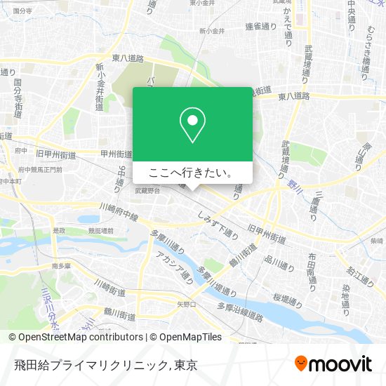 飛田給プライマリクリニック地図