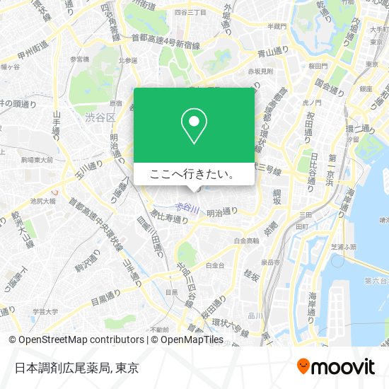 日本調剤広尾薬局地図