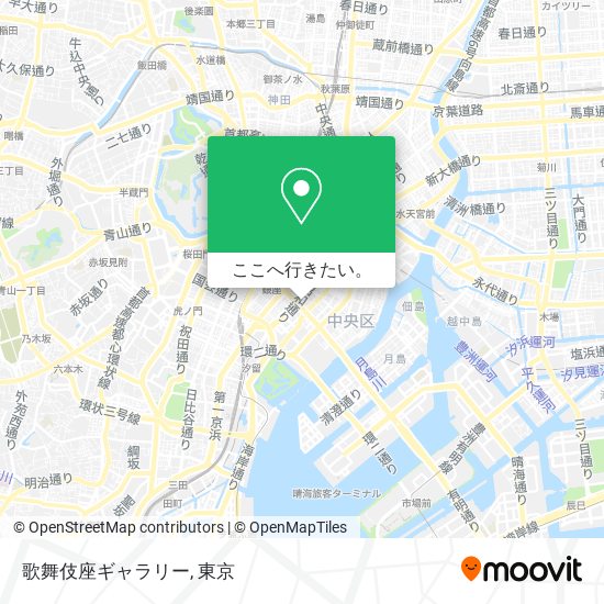 歌舞伎座ギャラリー地図