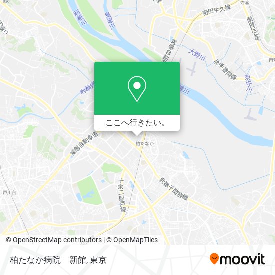柏たなか病院　新館地図