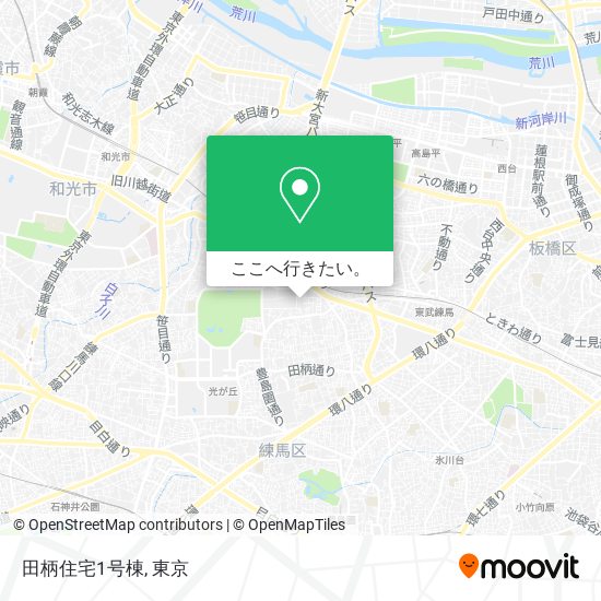 田柄住宅1号棟地図