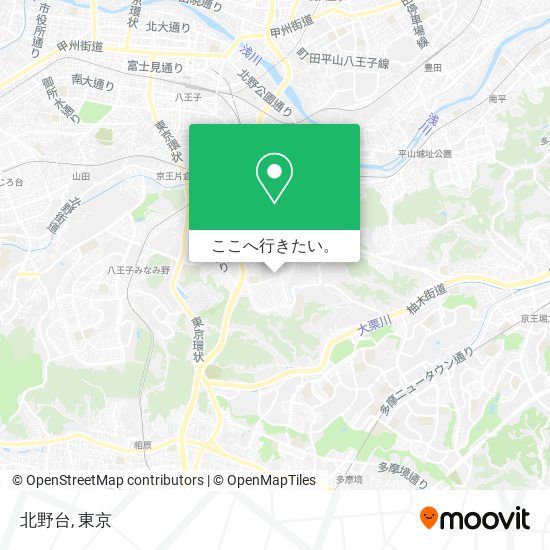 北野台地図
