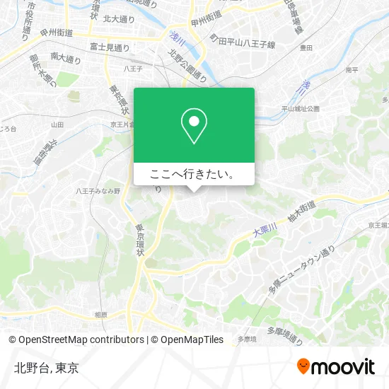 北野台地図