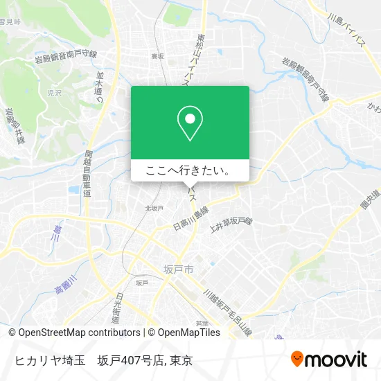 ヒカリヤ埼玉　坂戸407号店地図