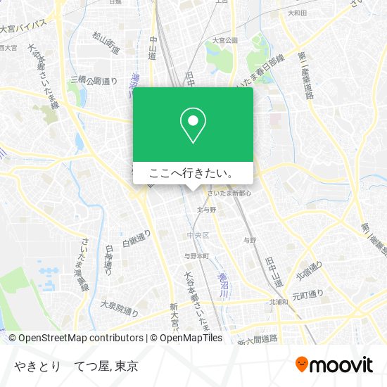 やきとり　てつ屋地図