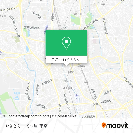 やきとり　てつ屋地図