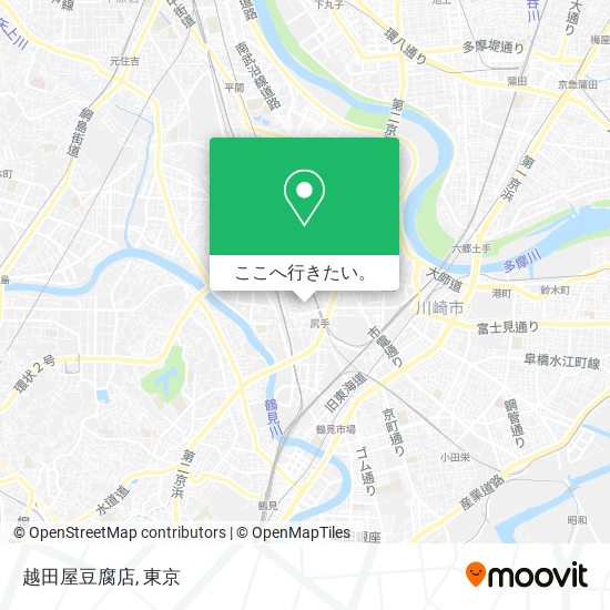 越田屋豆腐店地図