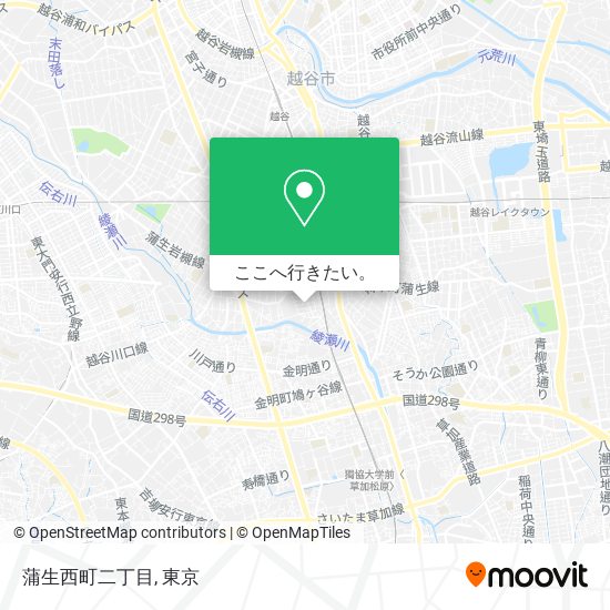 蒲生西町二丁目地図