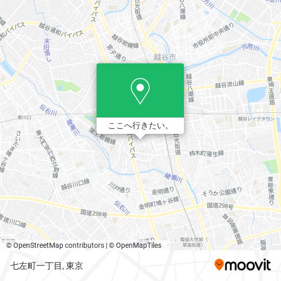 七左町一丁目地図