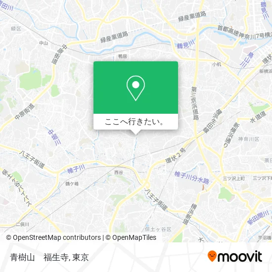 青樹山　福生寺地図