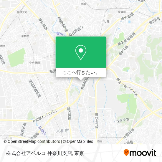 株式会社アベルコ 神奈川支店地図