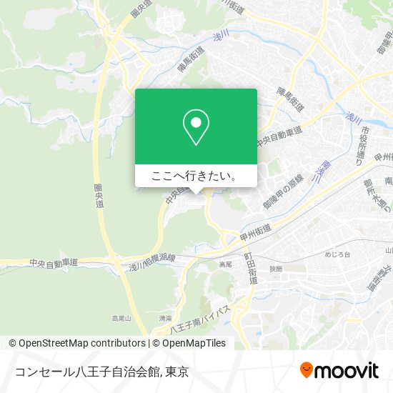 コンセール八王子自治会館地図