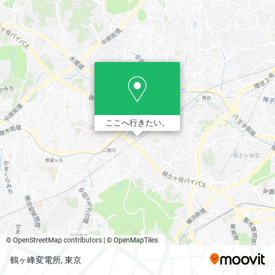 鶴ヶ峰変電所地図