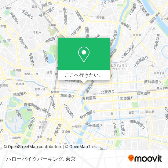 ハローバイクパーキング地図