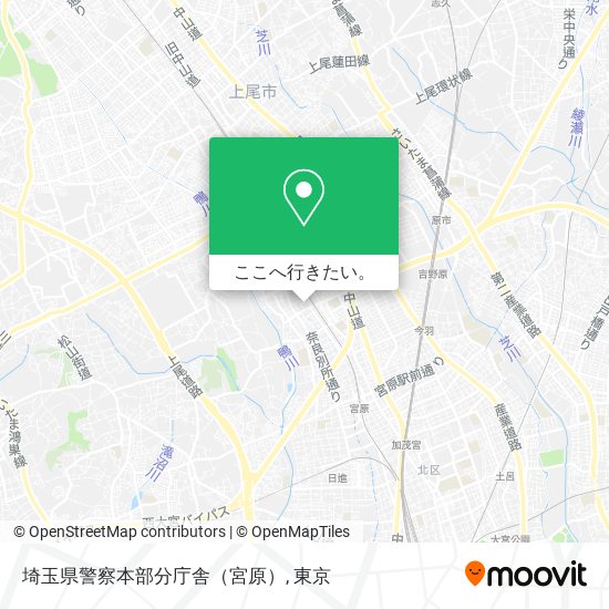 埼玉県警察本部分庁舎（宮原）地図