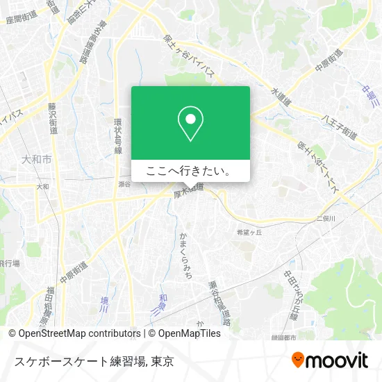 スケボースケート練習場地図