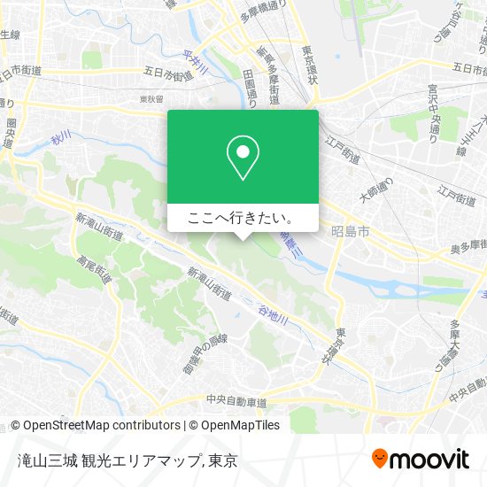 滝山三城 観光エリアマップ地図