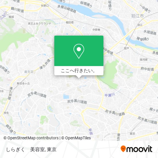 しらぎく　美容室地図