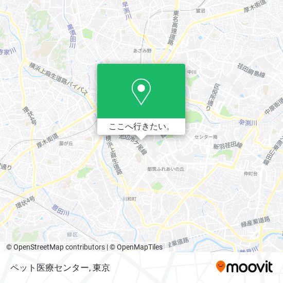 ペット医療センター地図