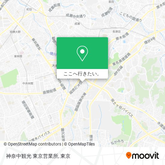 神奈中観光 東京営業所地図