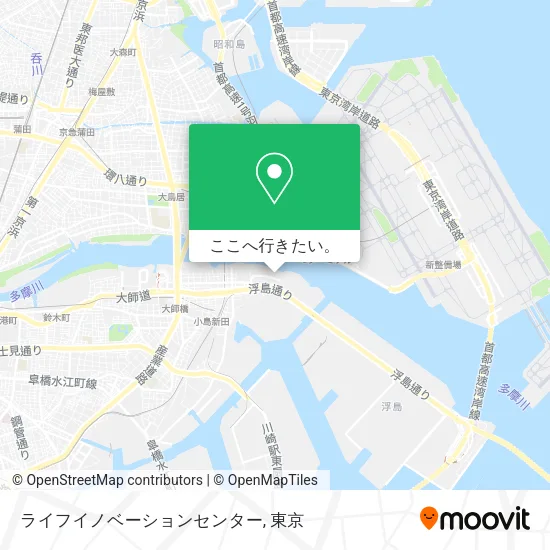 ライフイノベーションセンター地図