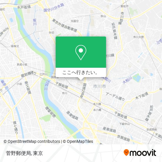 菅野郵便局地図