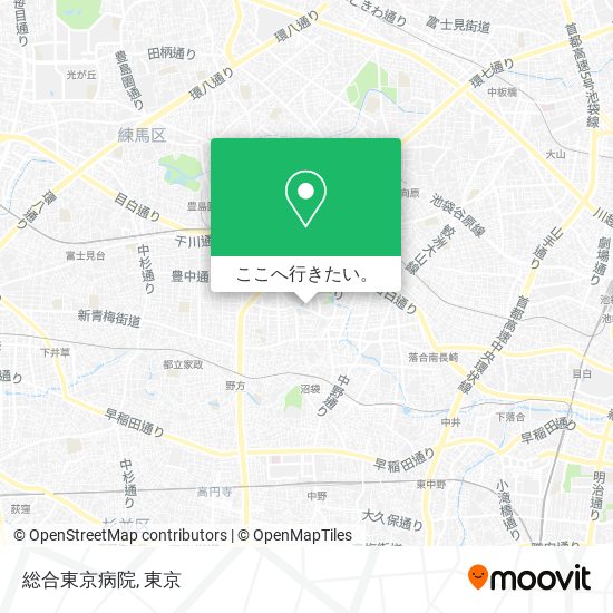 総合東京病院地図