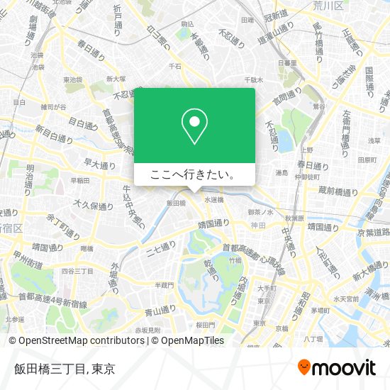 飯田橋三丁目地図