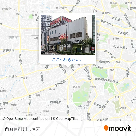 西新宿四丁目地図
